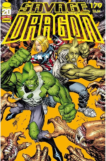Cover Art for SAVAGE DRAGON INVASION TP