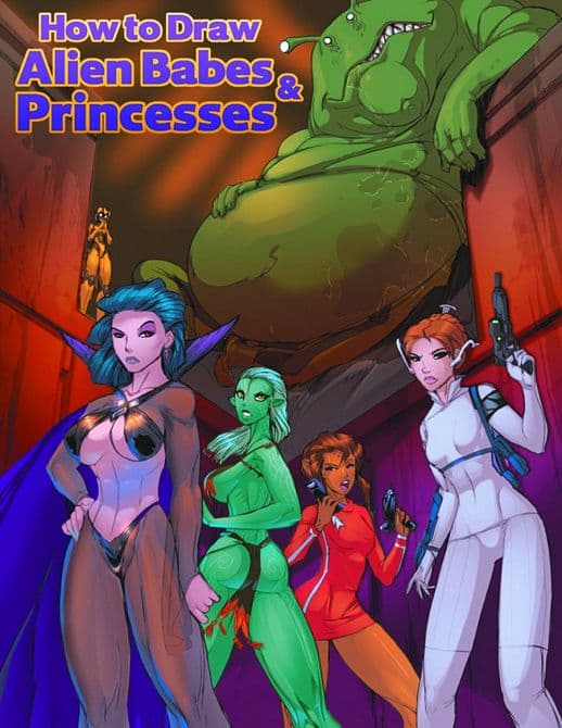 Cover Art for HOW TO DRAW ALIEN BABES & PRINCESSES TP