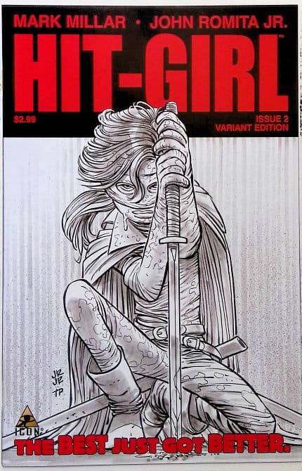 Cover Art for HIT-GIRL ( 2012 ) | 1: 25 John Romita Jr.