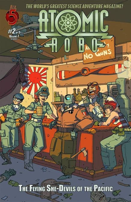 Cover Art for ATOMIC ROBO FLYING SHE DEVILS O/T PACIFIC