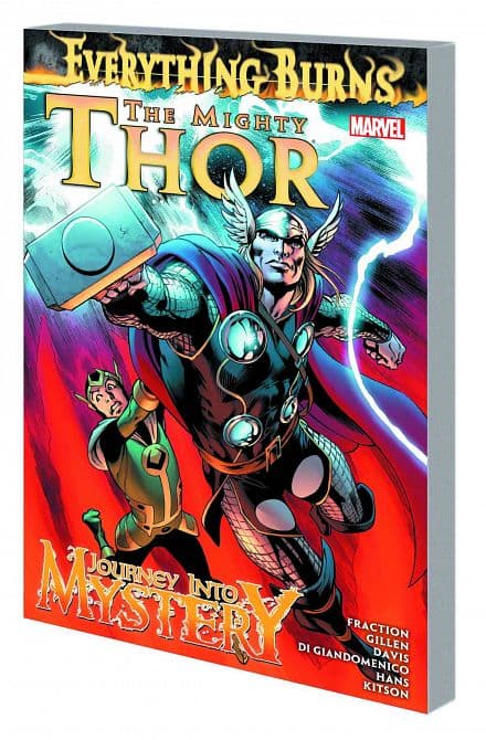 Cover Art for MIGHTY THOR AND JIM TP EVERYTHING BURNS
