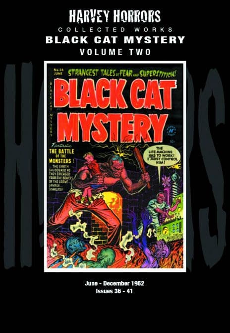 Cover Art for HARVEY HORRORS COLL WORKS BLACK CAT MYSTERY HC VOL 02