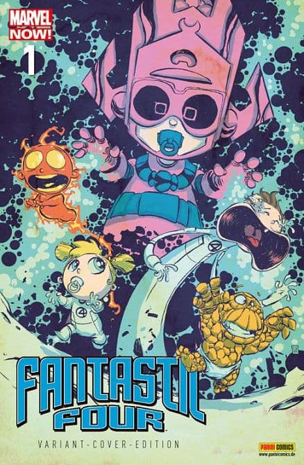 FANTASTIC FOUR ( ab 2013 ) #1 – Comic Action 2013 Variant-Cover Lim. Auf 444 Ex. Inhalt: Fantastic Four 1-5 Cover