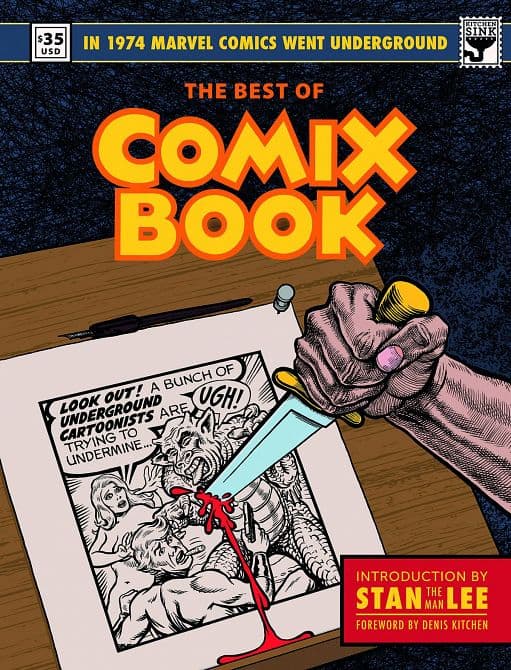 Cover Art for BEST OF COMIX BOOK WHEN MARVEL WENT UNDERGROUND HC