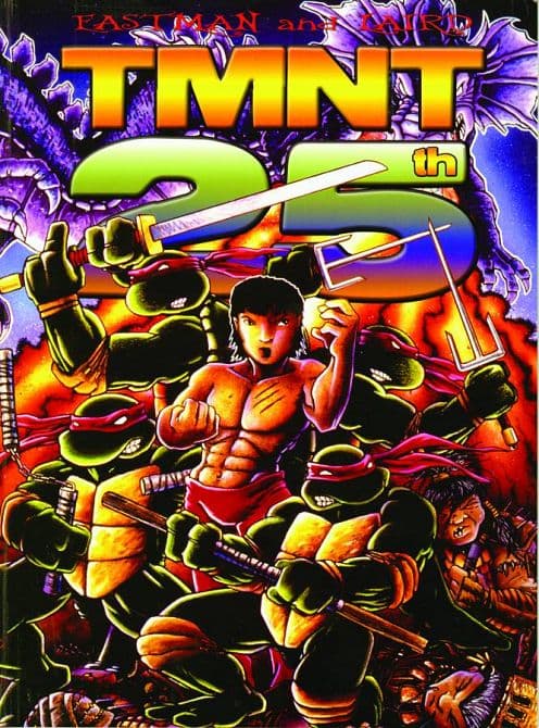 Cover Art for TEENAGE MUTANT NINJA TURTLES 25TH ANNIVERSARY HC