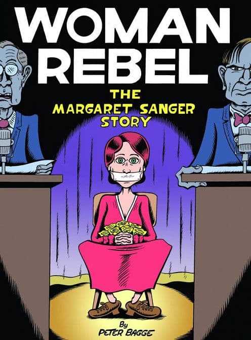 Cover Art for WOMAN REBEL MARGARET SANGER STORY HC