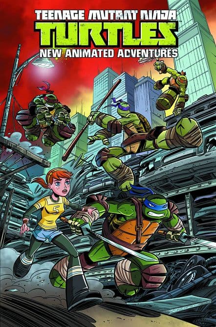 Cover Art for TMNT NEW ANIMATED ADVENTURES TP VOL 01