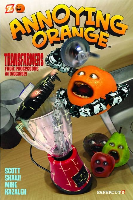 Cover Art for ANNOYING ORANGE HC VOL 05 TRANSFARMERS