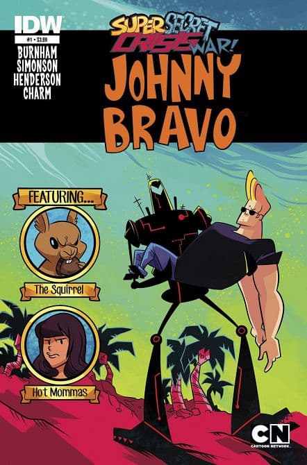 Cover Art for SUPER SECRET CRISIS WAR JOHNNY BRAVO