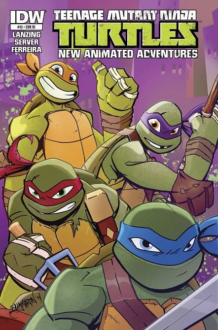 Cover Art for TMNT NEW ANIMATED ADVENTURES