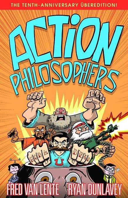 Cover Art for ACTION PHILOSOPHERS HC