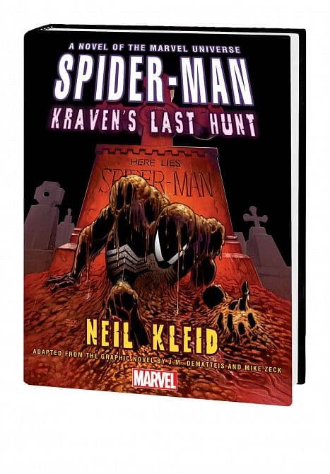 Cover Art for SPIDER-MAN KRAVENS LAST HUNT PROSE NOVEL HC