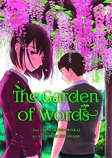 Cover Art for GARDEN OF WORDS GN