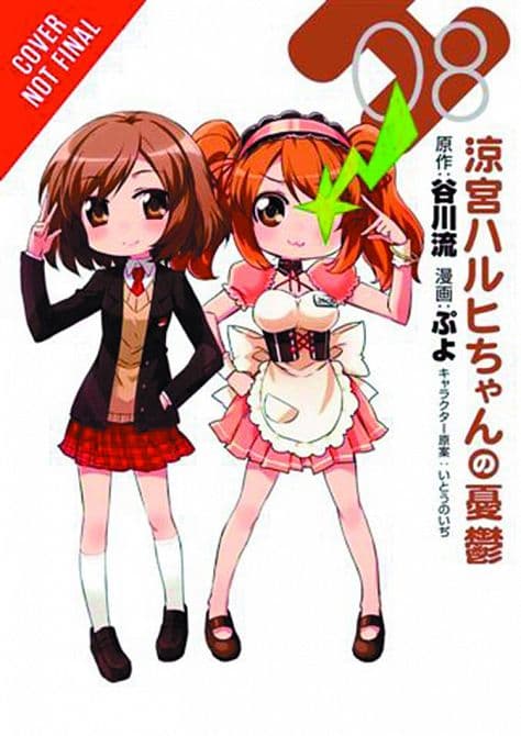 Cover Art for MELANCHOLY OF SUZUMIYA HARUHI CHAN GN VOL 08