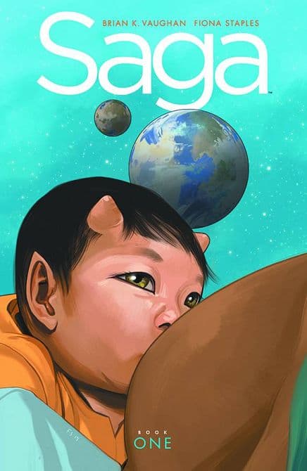 Cover Art for SAGA DELUXE EDITION HC VOL 01