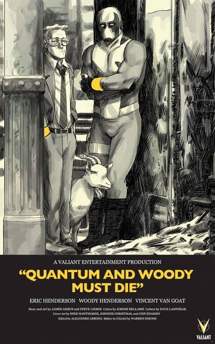Cover Art for QUANTUM & WOODY MUST DIE
