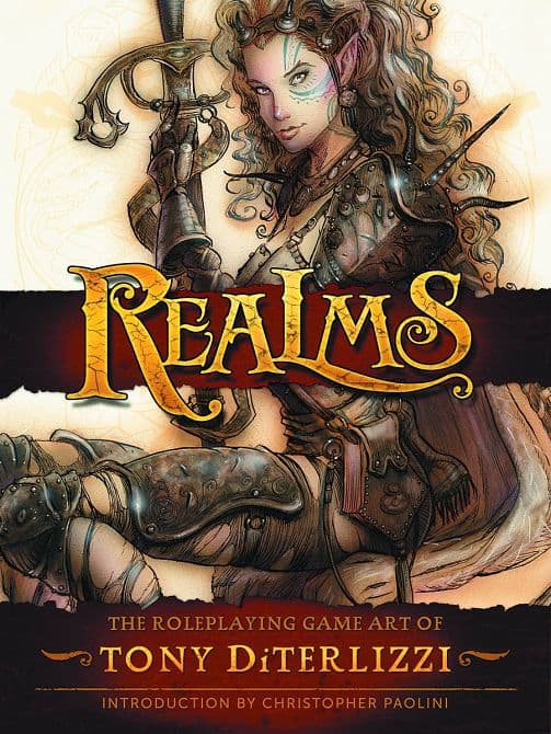 Cover Art for REALMS HC RPG ART OF TONY DITERLIZZI