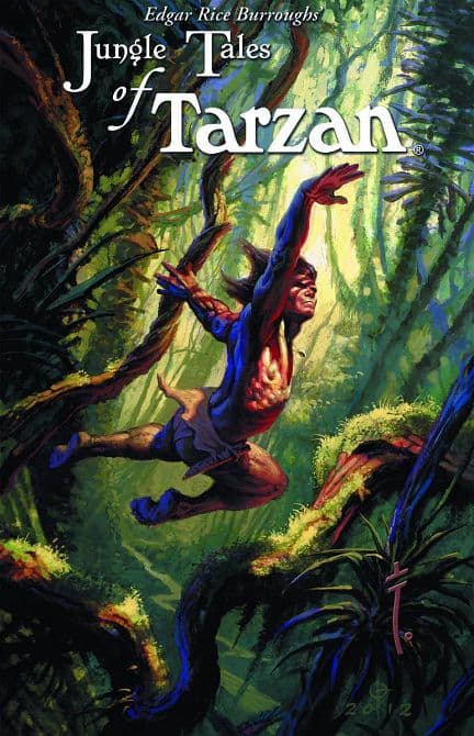 Cover Art for EDGAR RICE BURROUGHS JUNGLE TALES OF TARZAN HC