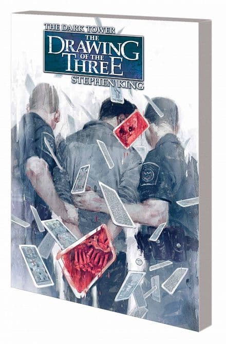 DARK TOWER DRAWING OF THREE HOUSE OF CARDS TP