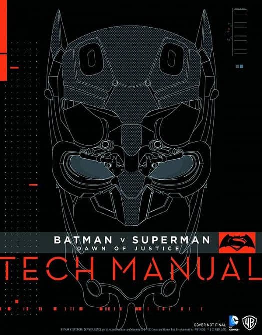BATMAN VS SUPERMAN DAWN OF JUSTICE TECH MANUAL HC