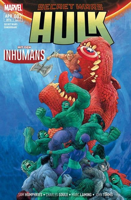 Cover Art for SECRET WARS SONDERBAND 02: HULK/INHUMANS
