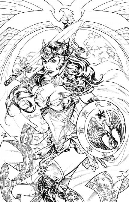 COLORING DC WONDER WOMAN TP