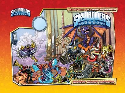 Cover Art for SKYLANDERS SECRET AGENT SECRETS HC