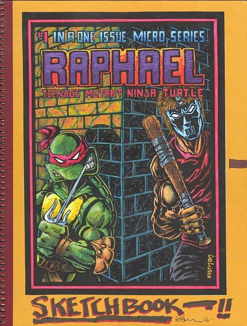 Cover Art for TMNT KEVIN EASTMAN NOTEBOOK SERIES HC RAPHAEL