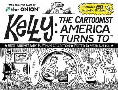 Cover Art for KELLY CARTOONIST AMERICA TURNS TO TP