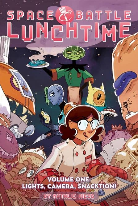 Cover Art for SPACE BATTLE LUNCHTIME TP VOL 01 LIGHTS CAMERA SNACKTION