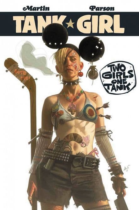 Cover Art for TANK GIRL 2 GIRLS 1 TANK TP