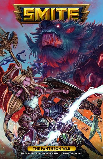 Cover Art for SMITE THE PANTHEON WAR TP