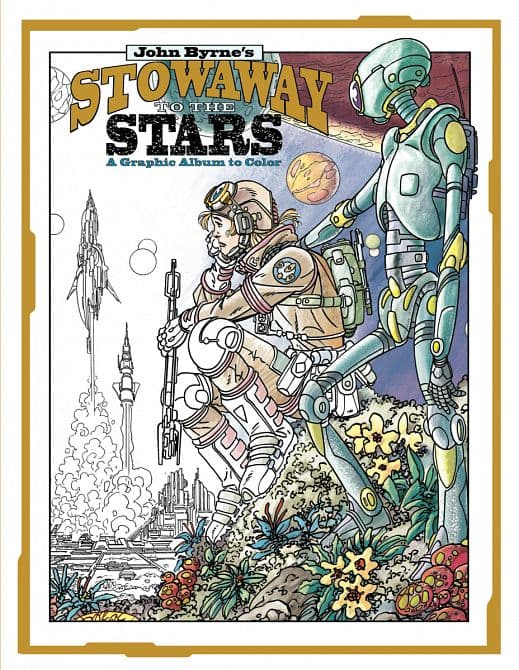 Cover Art for JOHN BYRNE STOWAWAY TO THE STARS GRAPHIC ABLUM TO COLOR TP
