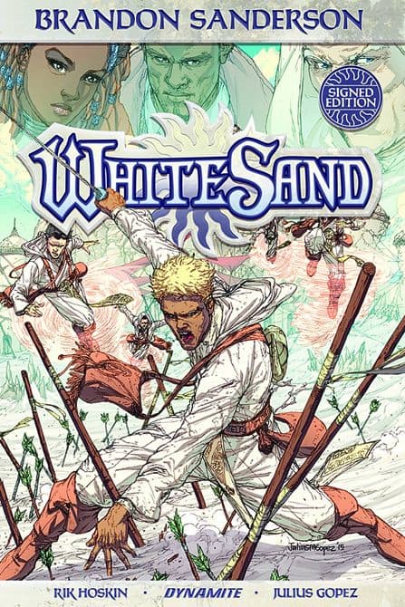 Cover Art for BRANDON SANDERSON WHITE SAND HC VOL 01 SGN ED