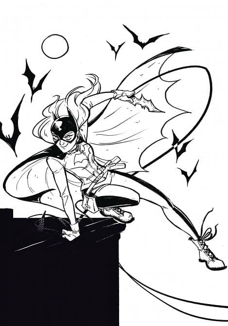 BATGIRL AN ADULT COLORING BOOK TP