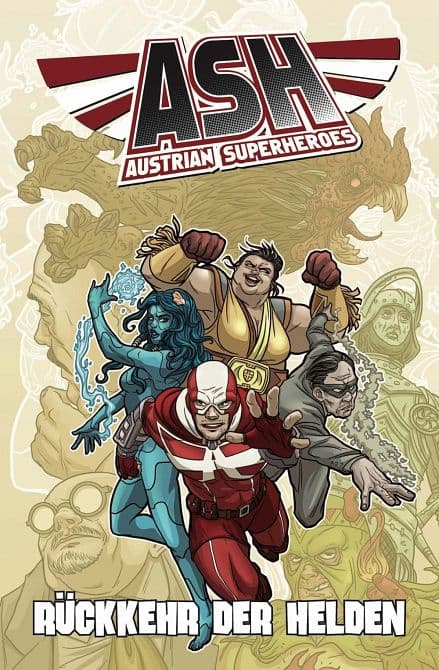 Cover Art for ASH-AUSTRIAN SUPERHEROES SAMMELBAND