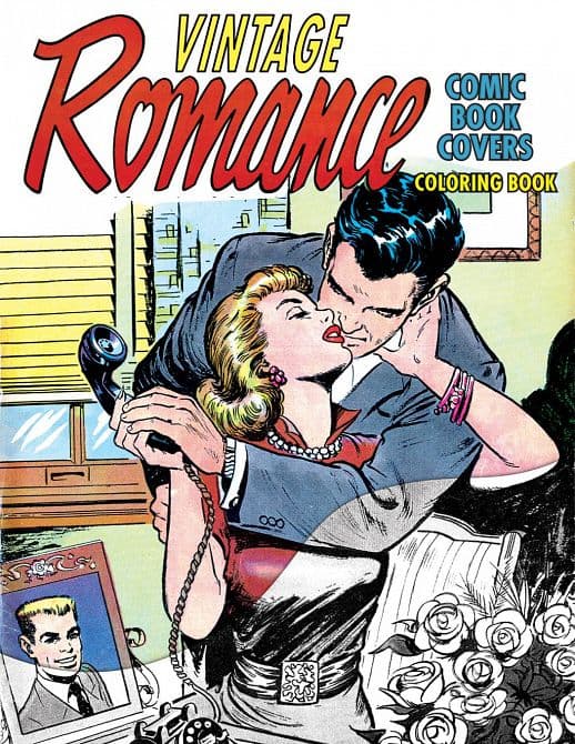 Cover Art for VINTAGE ROMANCE COMIC BOOK COVERS COLORING BOOK TP