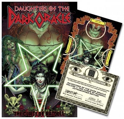 Cover Art for DAUGHTERS OF THE DARK ORACLE TP VOL 01 SIGNED ED
