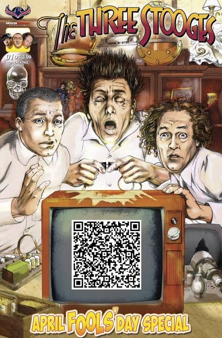 Cover Art for THREE STOOGES APRIL FOOLS DAY TALKING CVR
