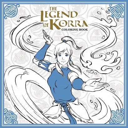 Cover Art for LEGEND OF KORRA COLORING BOOK TP