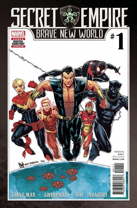 Cover Art for SECRET EMPIRE BRAVE NEW WORLD