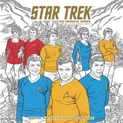Cover Art for STAR TREK ORIGINAL SERIES ADULT COLORING BOOK TP 02