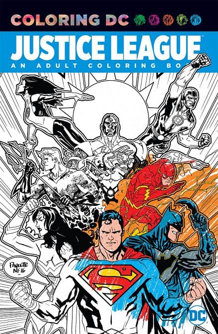 JUSTICE LEAGUE AN ADULT COLORING BOOK TP