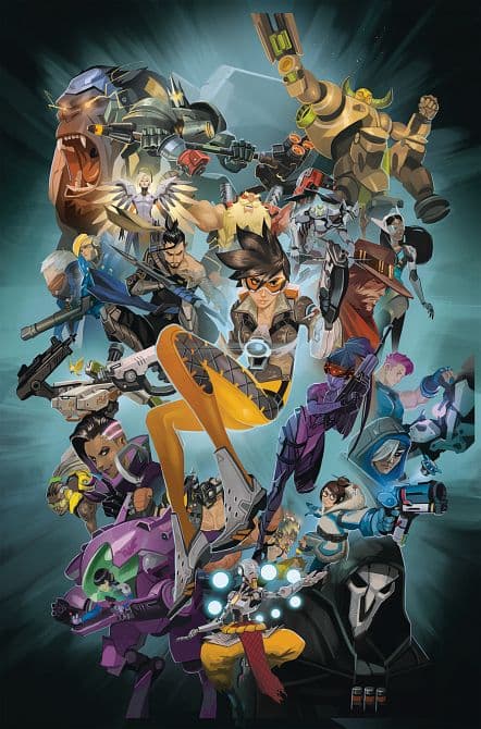 Cover Art for OVERWATCH ANTHOLOGY HC VOL 01