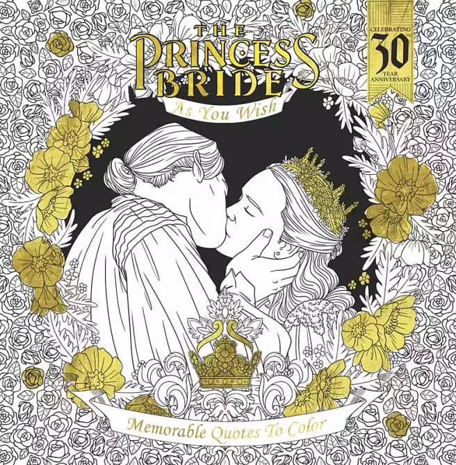 Cover Art for PRINCESS BRIDE AS YOU WISH MEMORABLE QUOTES TO COLOR TP