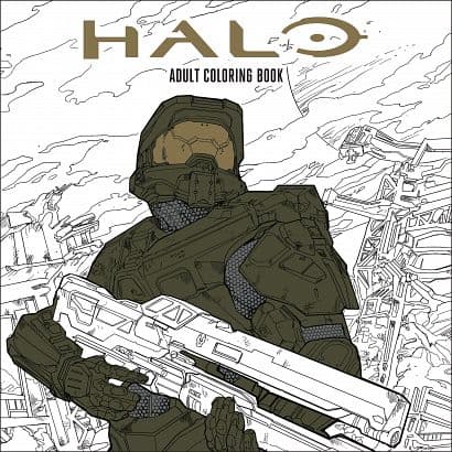 Cover Art for HALO ADULT COLORING BOOK TP