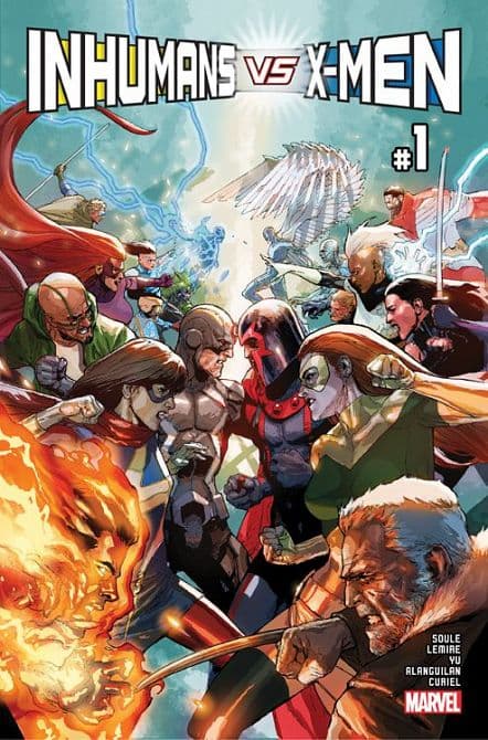 Cover Art for INHUMANS VS. X-MEN