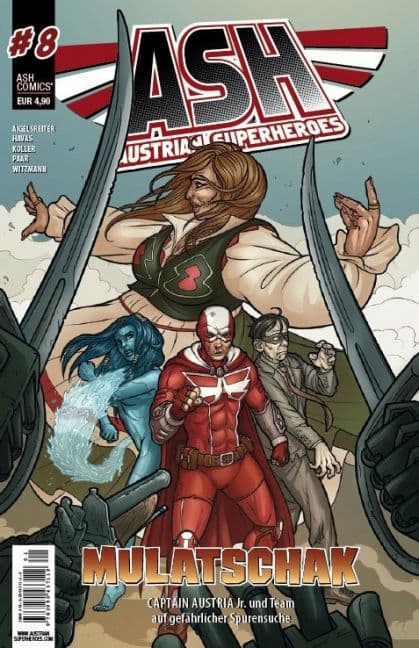 Cover Art for ASH-AUSTRIAN SUPERHEROES
