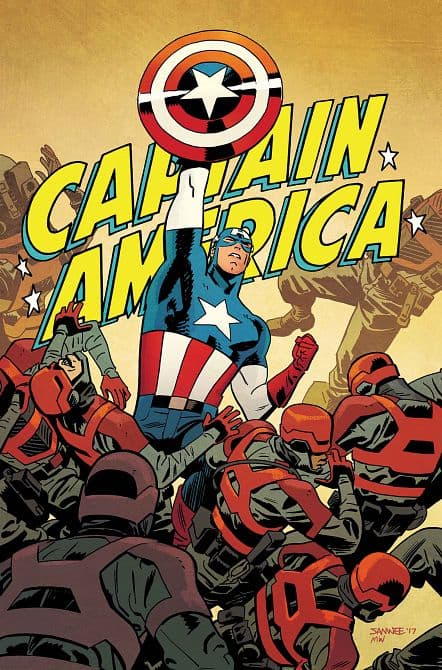 Cover Art for CAPTAIN AMERICA ( 2017-2018 )