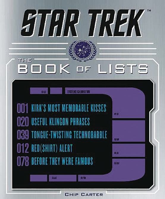 Cover Art for STAR TREK BOOK OF LISTS HC